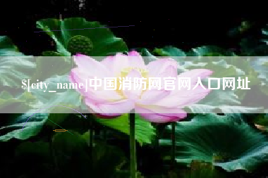 建湖中国消防网官网入口网址