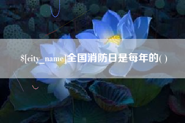 建湖全国消防日是每年的( )