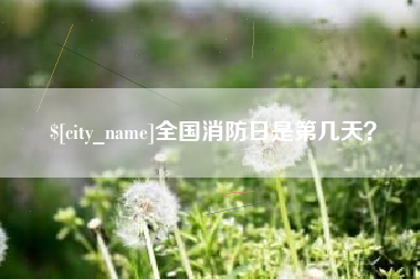 建湖全国消防日是第几天？