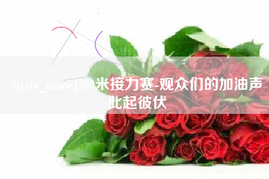 建湖500米接力赛-观众们的加油声此起彼伏