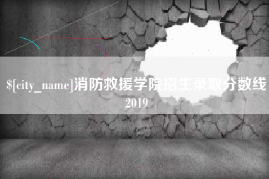 建湖消防救援学院招生录取分数线2019