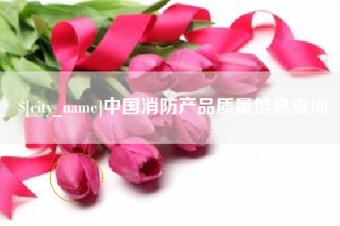 建湖中国消防产品质量信息查询