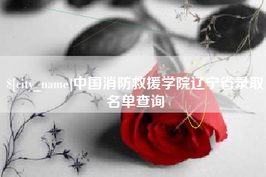 建湖中国消防救援学院辽宁省录取名单查询