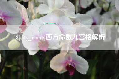 建湖西方命数九宫格解析