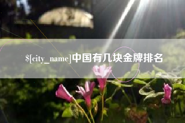 建湖中国有几块金牌排名