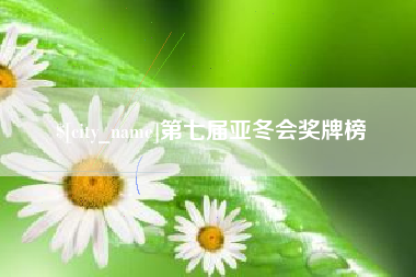 建湖第七届亚冬会奖牌榜