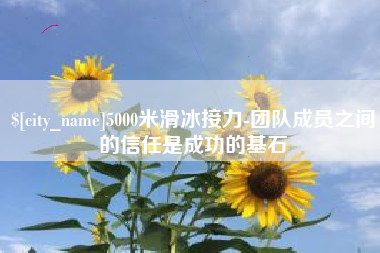 建湖5000米滑冰接力-团队成员之间的信任是成功的基石