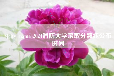 建湖2024消防大学录取分数线公布时间