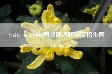 建湖中国救援消防学院招生网