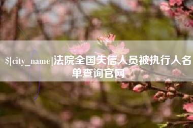 建湖法院全国失信人员被执行人名单查询官网