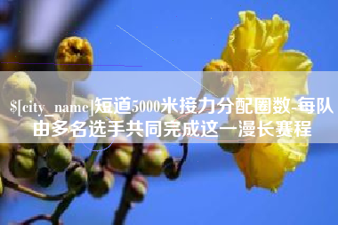 建湖短道5000米接力分配圈数-每队由多名选手共同完成这一漫长赛程