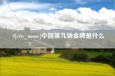 建湖中国第九块金牌是什么