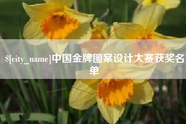 建湖中国金牌图案设计大赛获奖名单