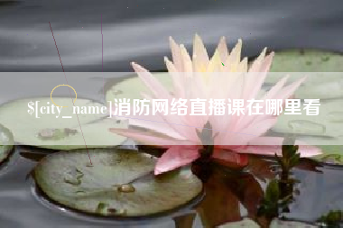 建湖消防网络直播课在哪里看