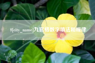 建湖九宫格数字填法和规律