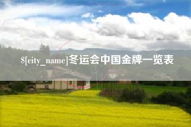 建湖冬运会中国金牌一览表
