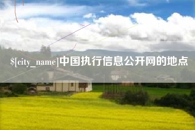 建湖中国执行信息公开网的地点