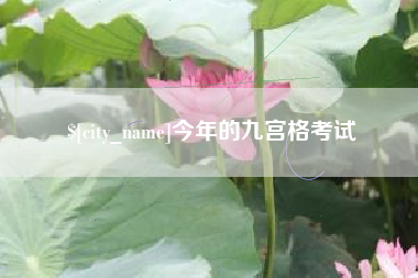 建湖今年的九宫格考试