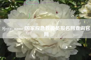建湖国家应急救援员报名网查询官网