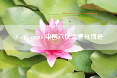 建湖中国六块金牌分别是