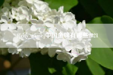 建湖中国金牌有哪些2021